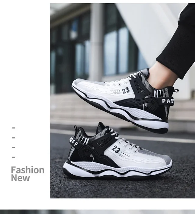 Men's Chunky Lightweight Trendy Dad Sneakers Detail