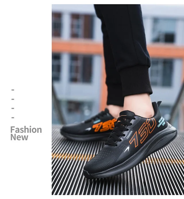 New Men's Plus Size Comfort Running Shoes Detail