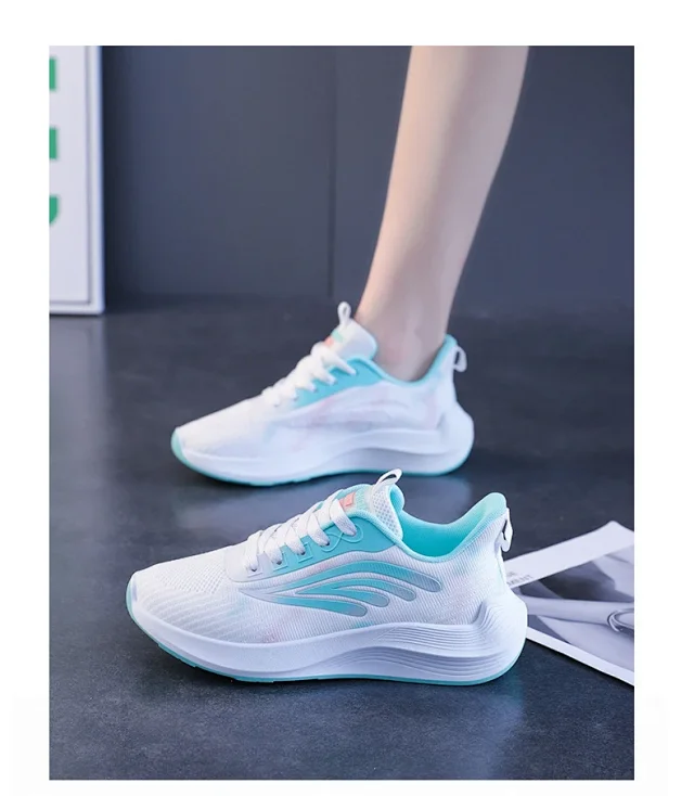 Korean Women's Mesh Lift Summer Sneakers Detail