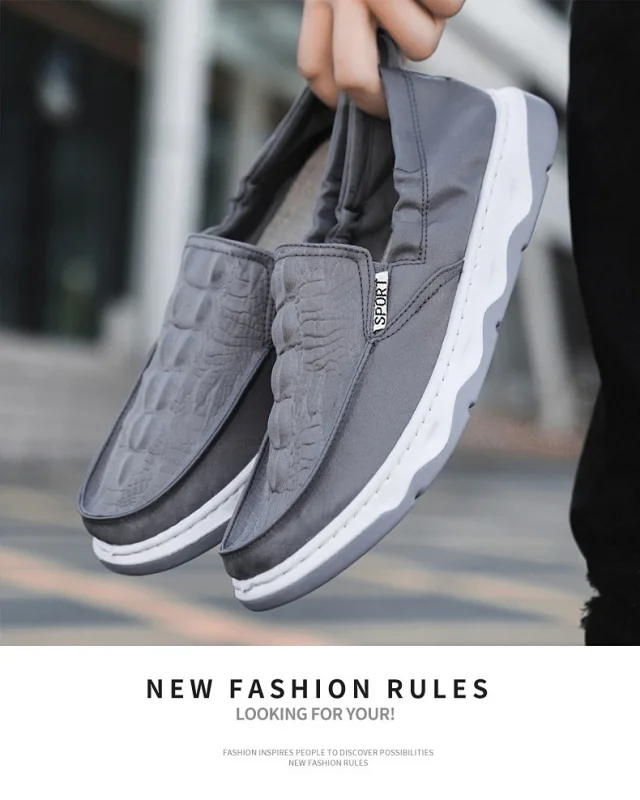 Old Beijing Men's Cool Slip-On Shoes Detail