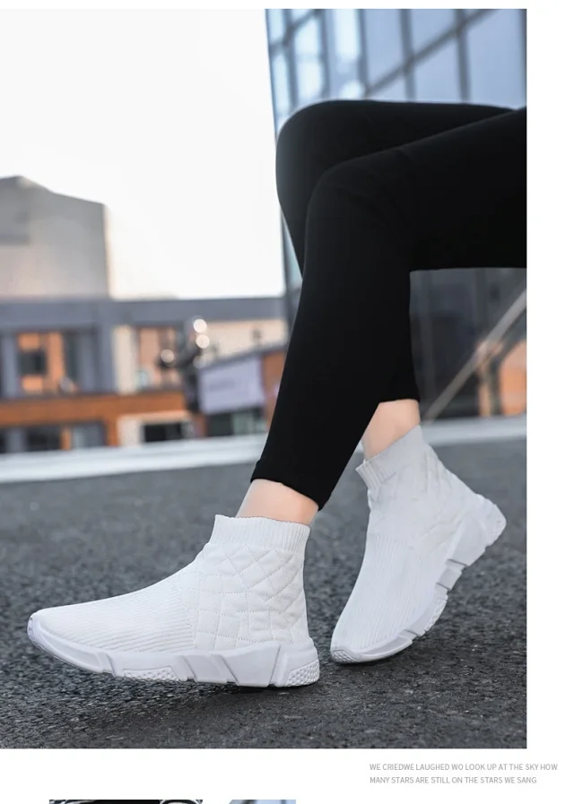 Couple Knitted Slip-on Breathable Loafers Detail