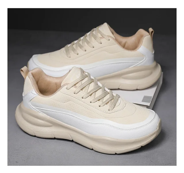 Men's Leather Chunky 2025 Comfort Running Shoes Detail