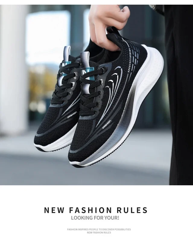 Men's Cushioned Trendy Sneakers Spring 2025 Detail