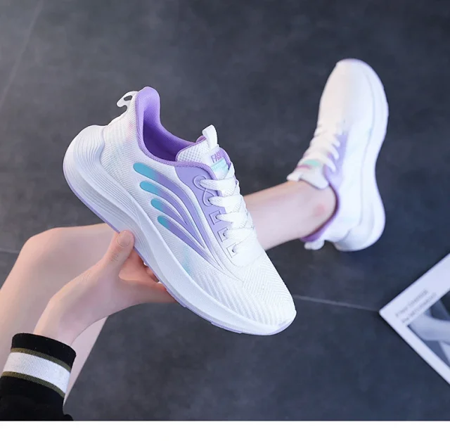 Korean Women's Mesh Lift Summer Sneakers Detail