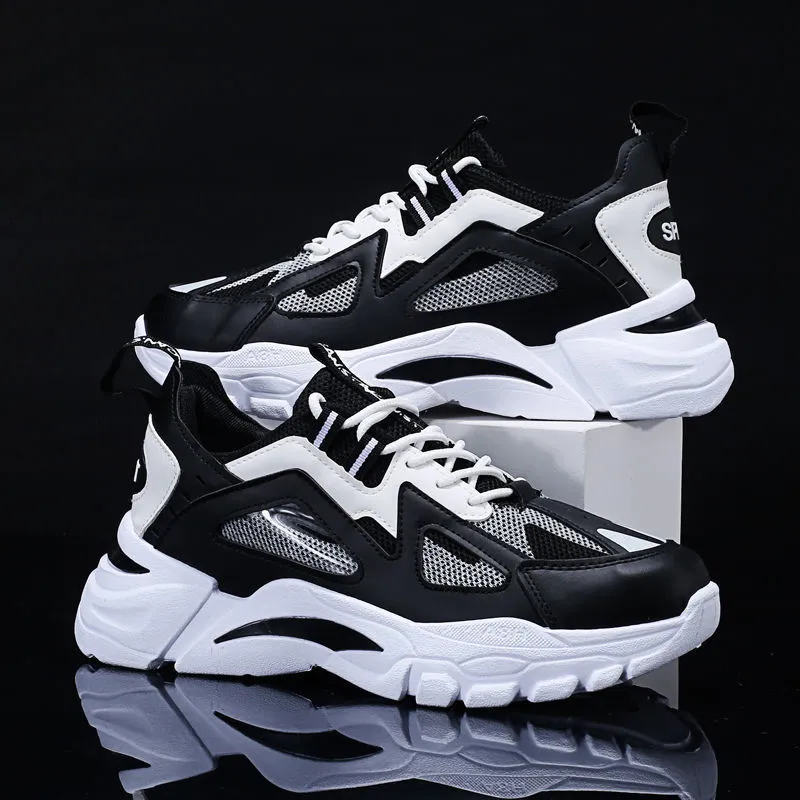 Flyknit Dad Shoes Men Breathable Casual