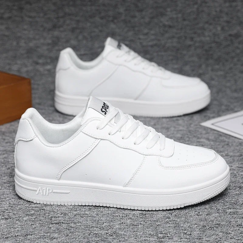 Men's Trendy Air Force Chunky White Sneakers