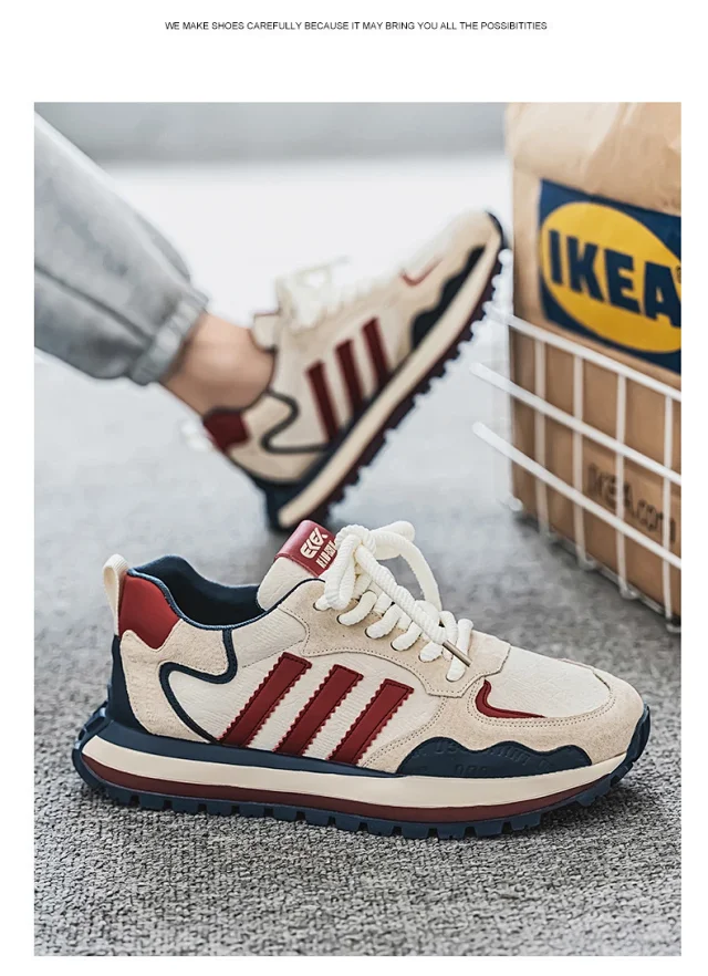 2025 Men's Spring Leather Dad Sneakers Detail