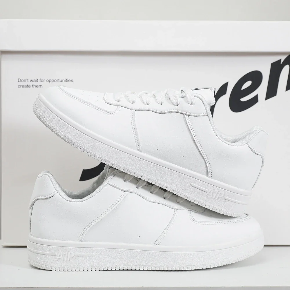 Men's Trendy Air Force Chunky White Sneakers