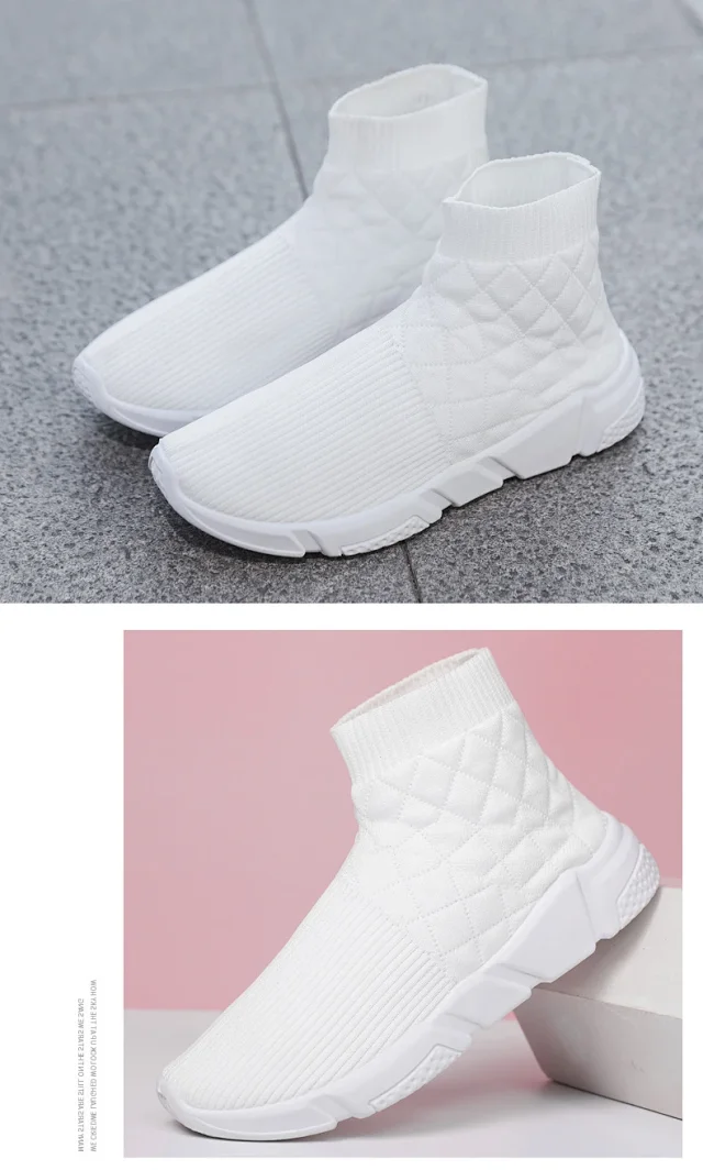 Couple Knitted Slip-on Breathable Loafers Detail