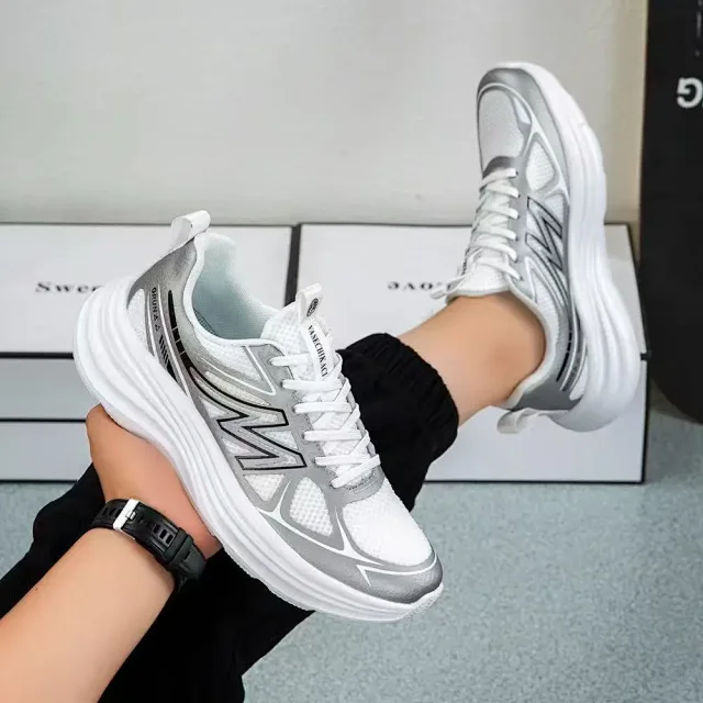 His & Hers Cushioned Racing Sneakers Detail