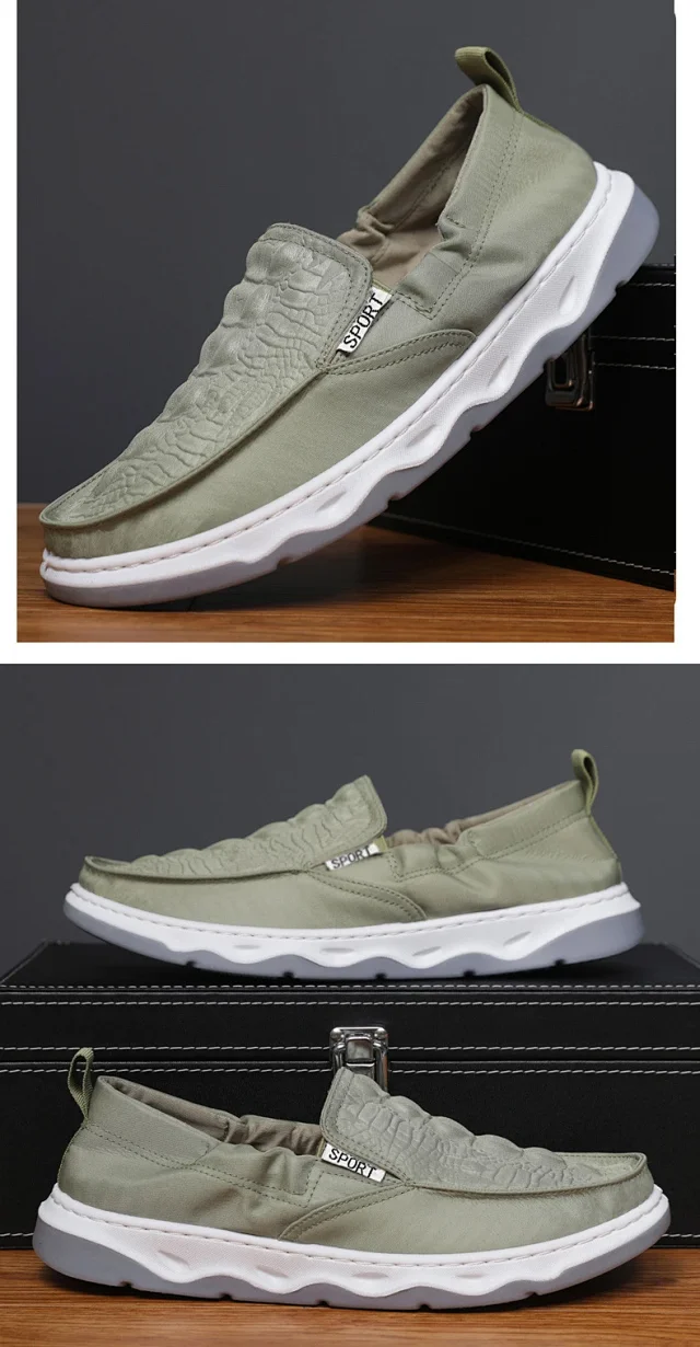Old Beijing Men's Cool Slip-On Shoes Detail