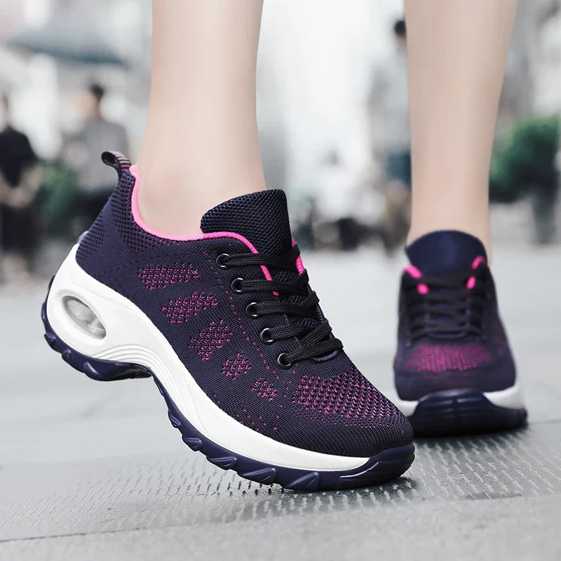 Women's Knit Platform Runners