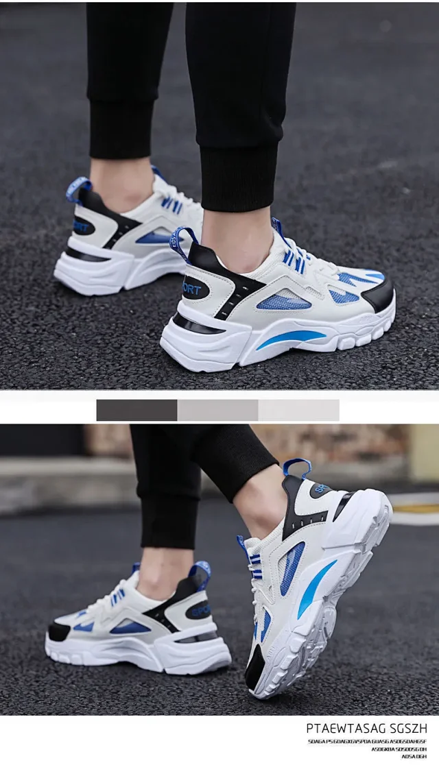 Flyknit Dad Shoes Men Breathable Casual Detail