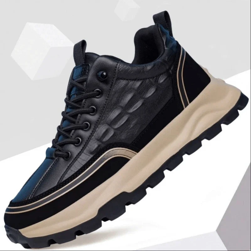 Men's Lift-Up Sports Leather Shoes