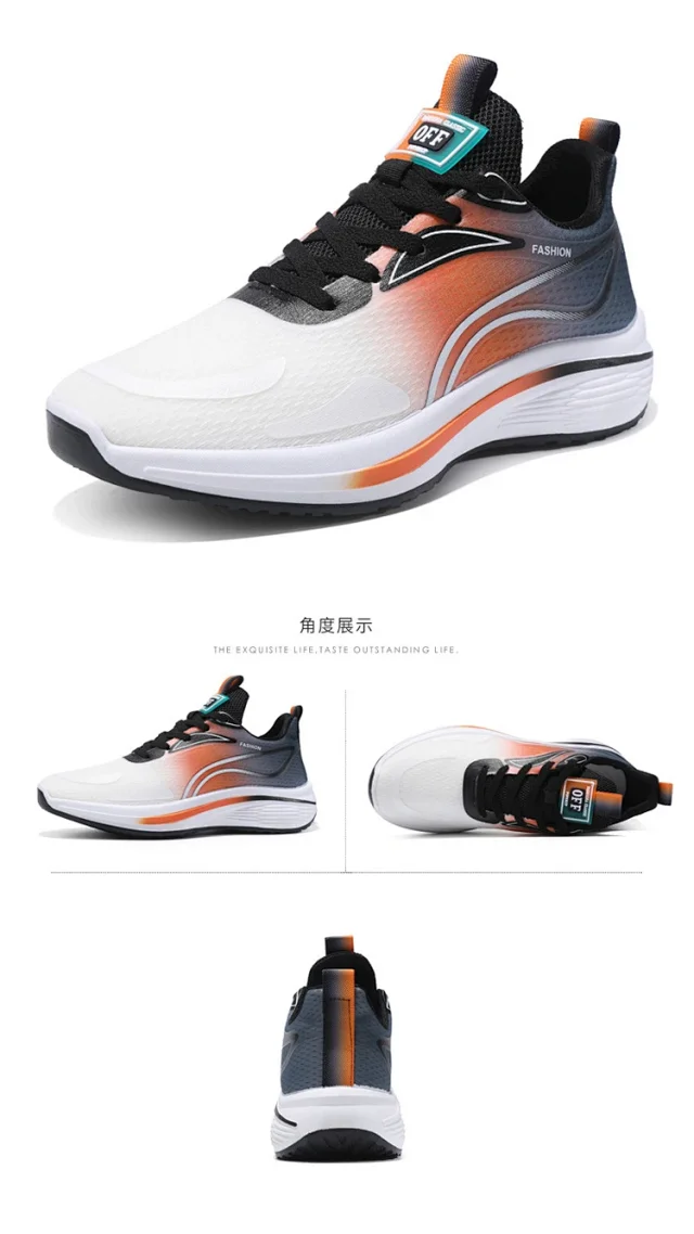 Unisex Spring Breathable Low-Top Flyknit Sneakers Detail