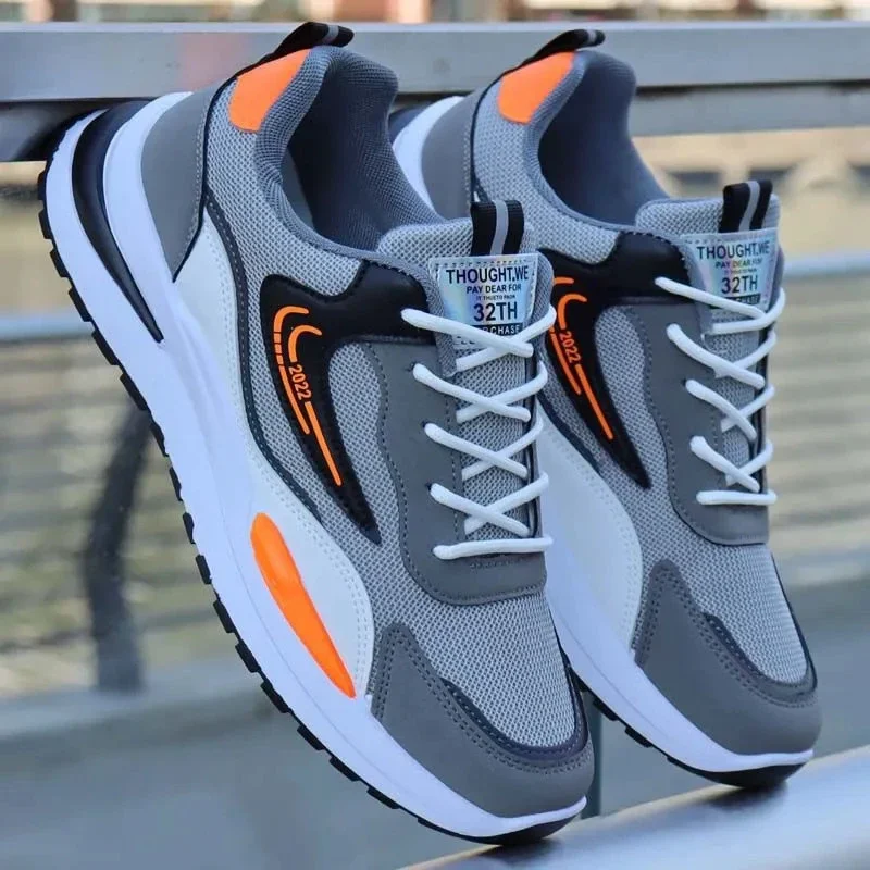 Men's Mesh Sports Sneakers - Breathable Oversize Korean Style