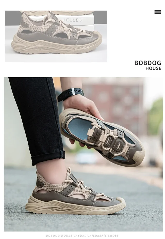 Men's Summer Beach Sandals Breathable Waterproof Detail