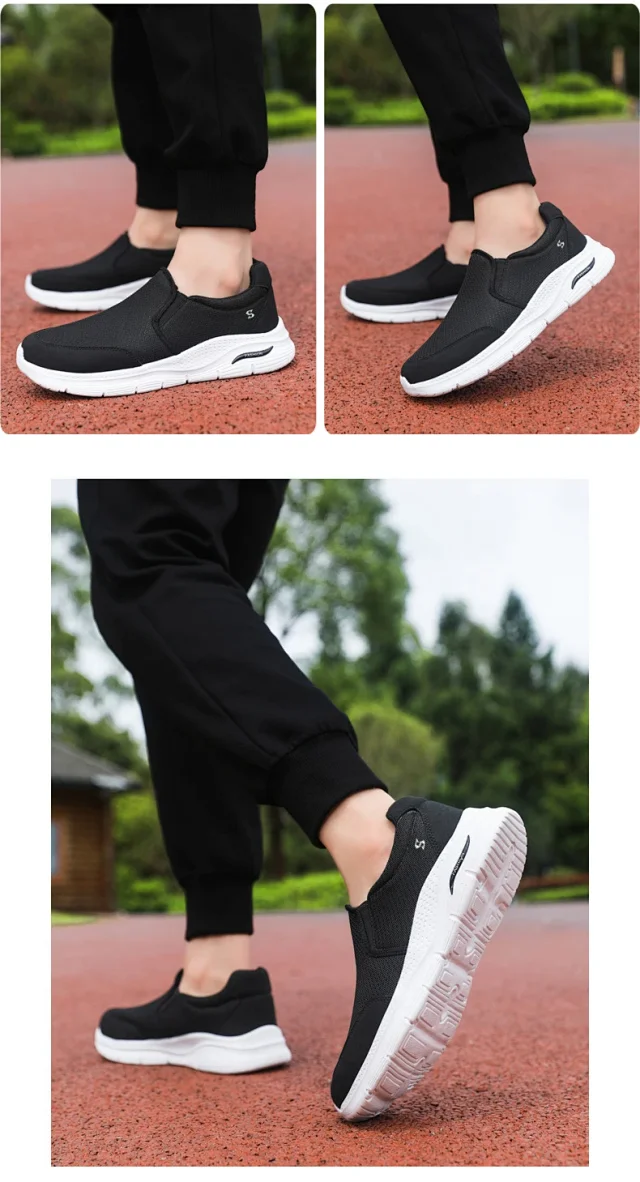 Men's Slip-On Mesh Casual Walking Shoes Detail