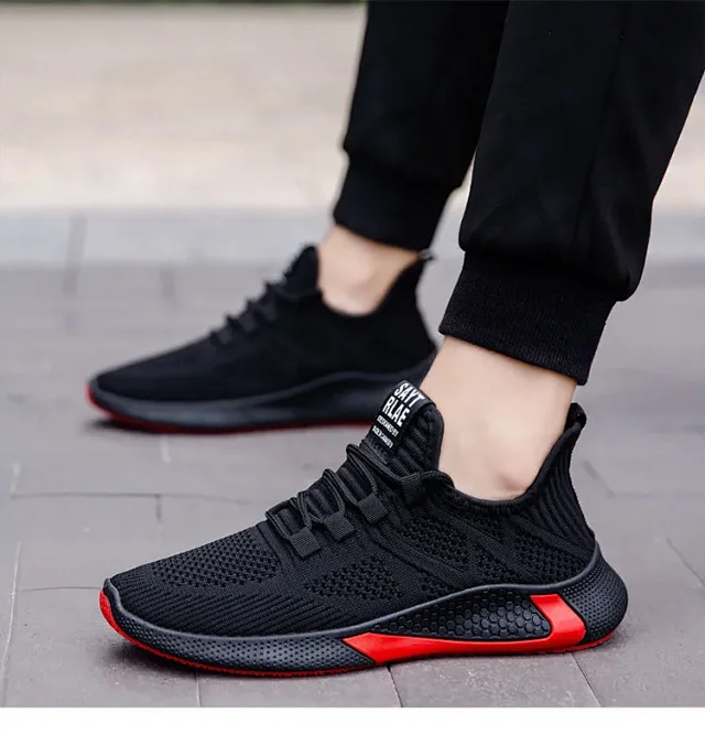 New Men's Korean Yeezy Flyknit Sneakers Detail