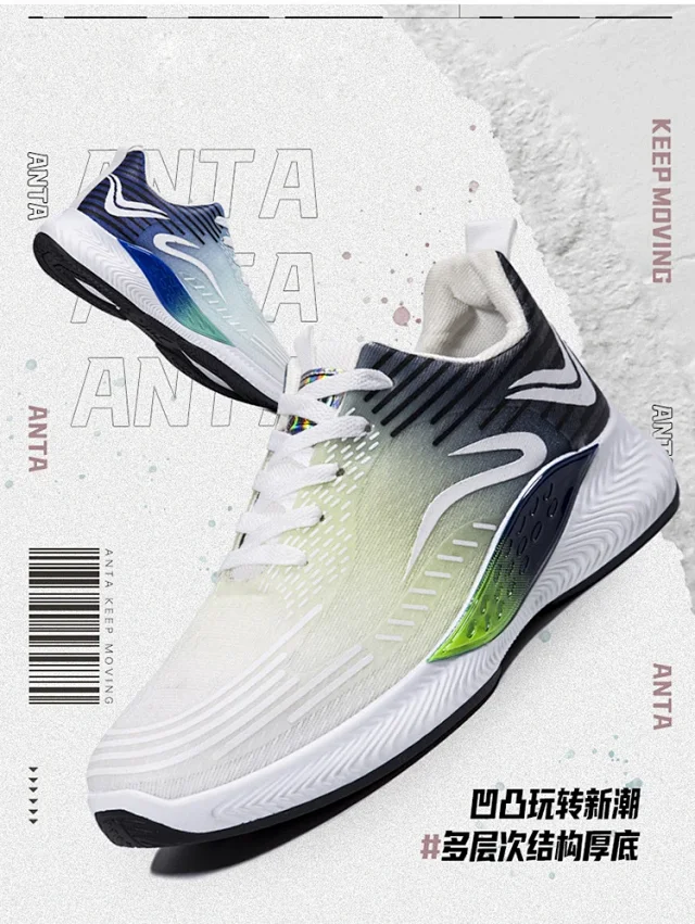 2025 Men's Lace-up Breathable Mesh Athleisure Sneakers Detail