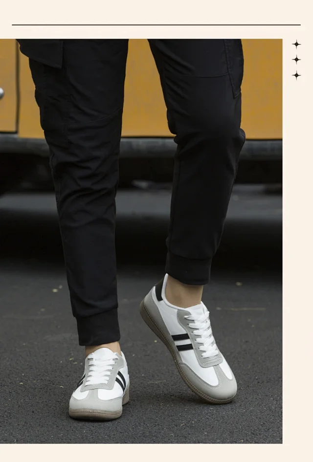 New Breathable Men's Low-top Casual Sneakers Detail