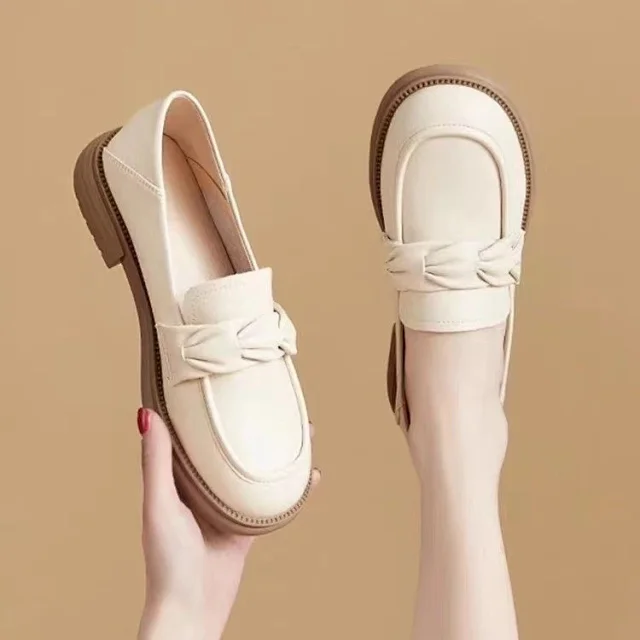 Women's Summer Leather Low Heel Mary Jane Detail