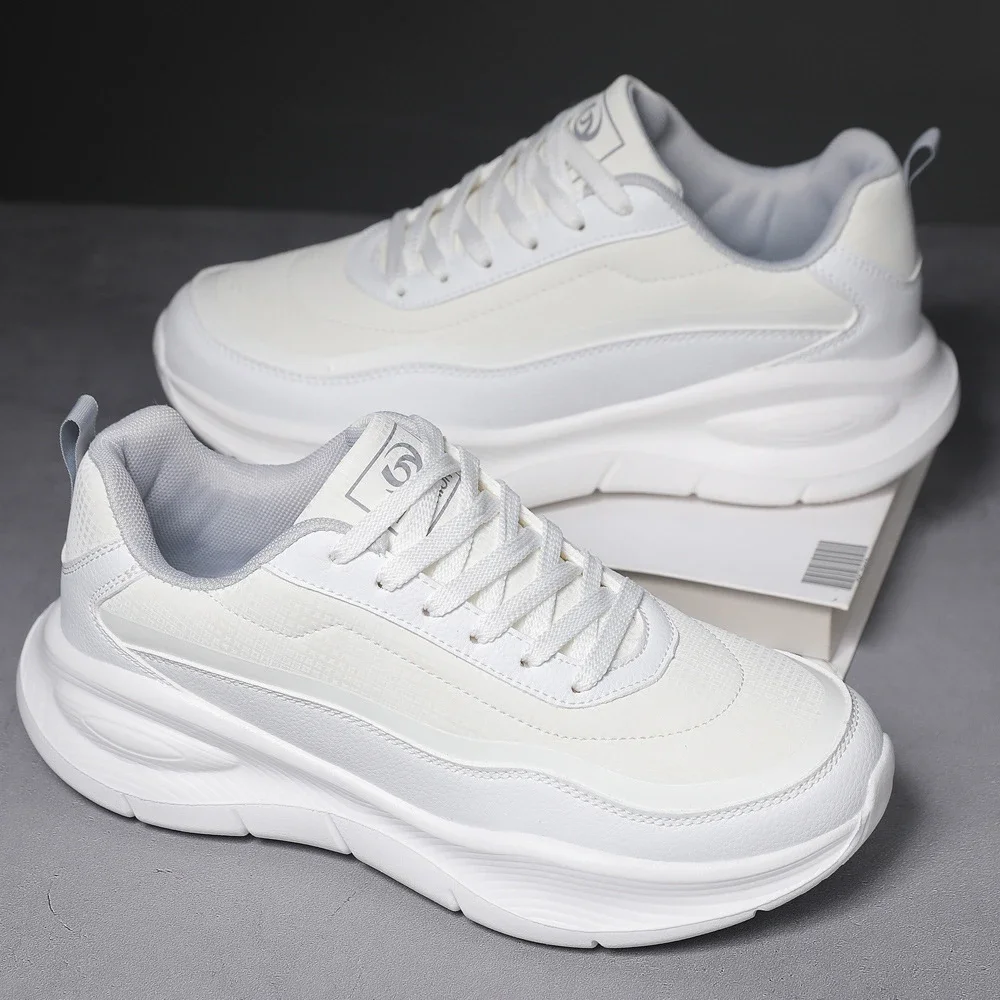 Men's Leather Chunky 2025 Comfort Running Shoes