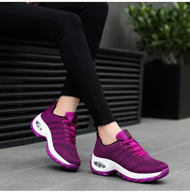 Women's Air Cushion Platform Walking Shoes Detail