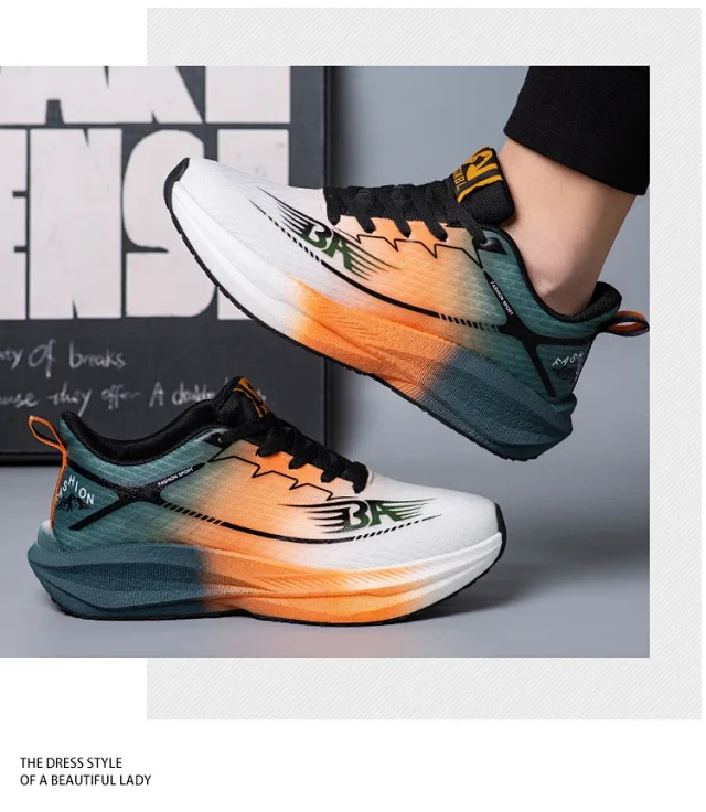 2025 Carbon-Plate Couple Sneakers - Trendy Style Detail