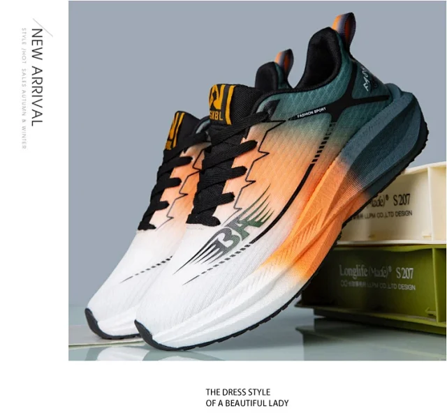 2025 Carbon-Plate Couple Sneakers - Trendy Style Detail