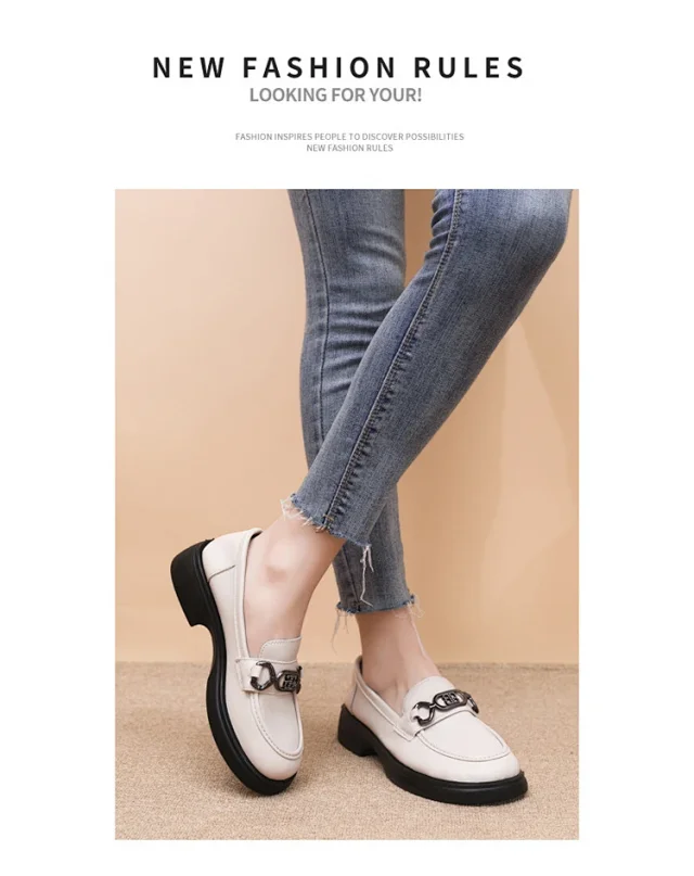 Women's 2025 Chic Euro Retro Loafers Detail