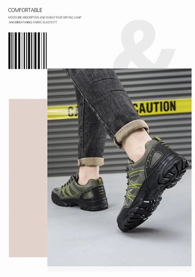 Men's Spring Light Mesh Hiking Shoes Detail