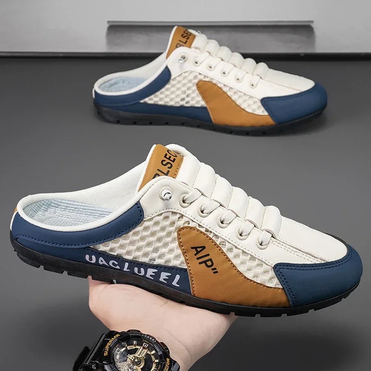Men's Breathable Mesh Slip-On Sandals