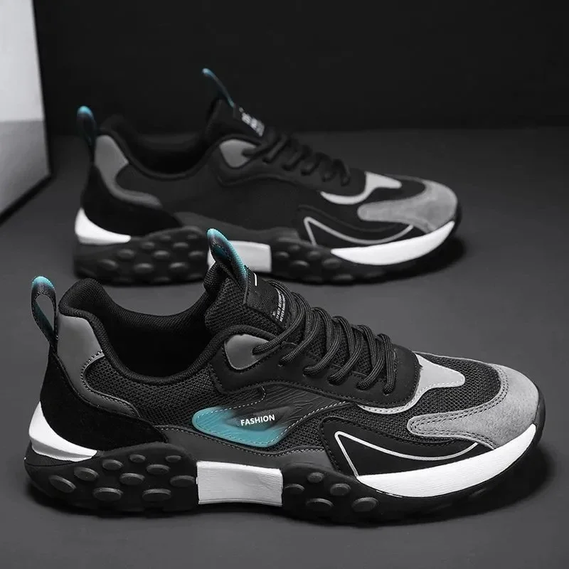 Men's Autumn 2025 Mesh Running Shoes Soft Sole Low-Cut