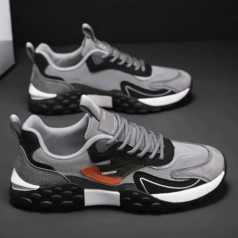 Men's Autumn 2025 Mesh Running Shoes Soft Sole Low-Cut
