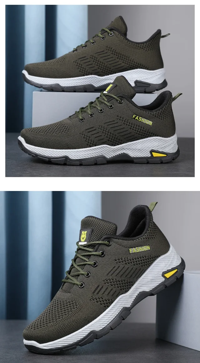 Men's Flyknit Breathable Running Shoes 2025 Detail