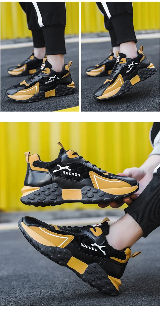 Trendy Men's Chunky Sneakers Spring 2025 Detail