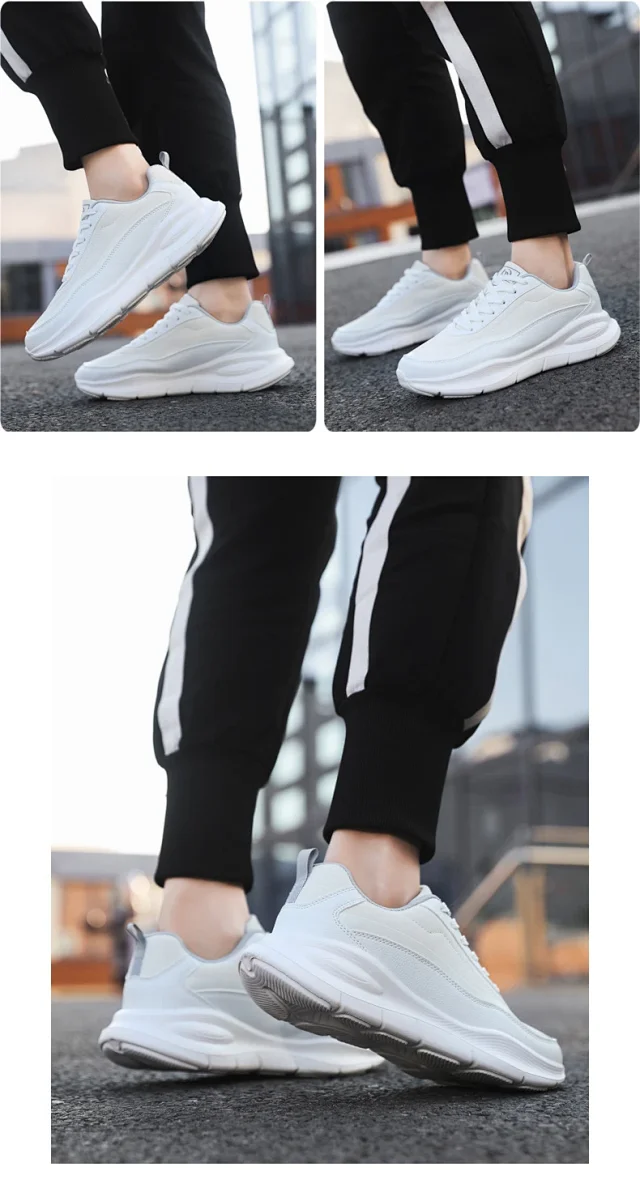 Men's Leather Chunky 2025 Comfort Running Shoes Detail