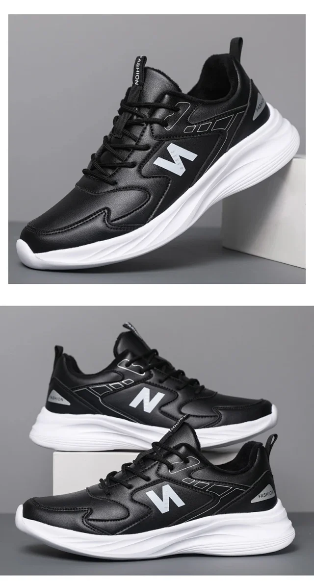 Unisex 2025 Thermal Leather Running Kicks Detail