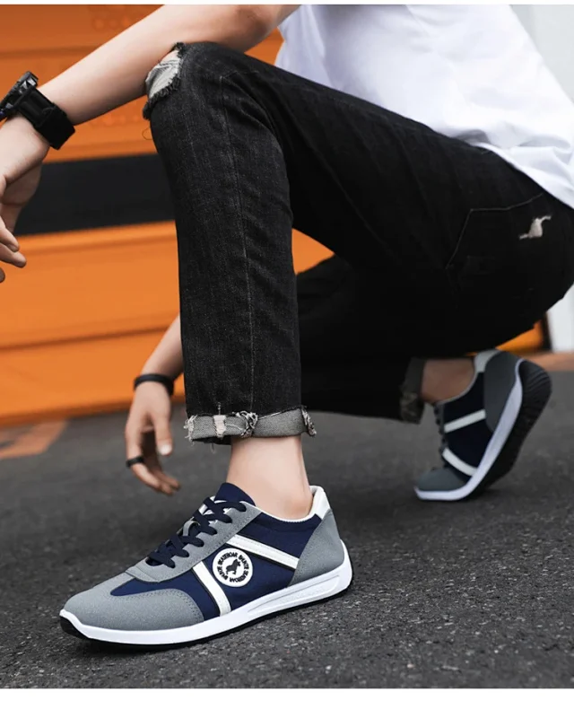 Men's Breathable Slip-On Forrest Gump Sneakers Detail