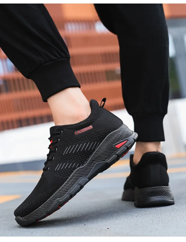 Men's Flyknit Breathable Running Shoes 2025 Detail