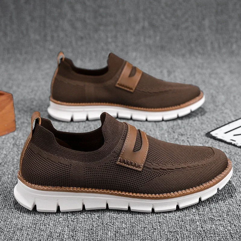 British Style Men's Slip-On Loafers EU48