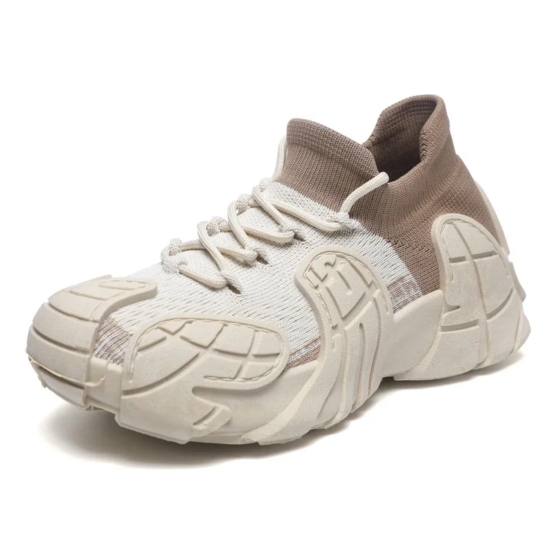 Women's 2025 Yeezy Flyknit Chunky Sneakers