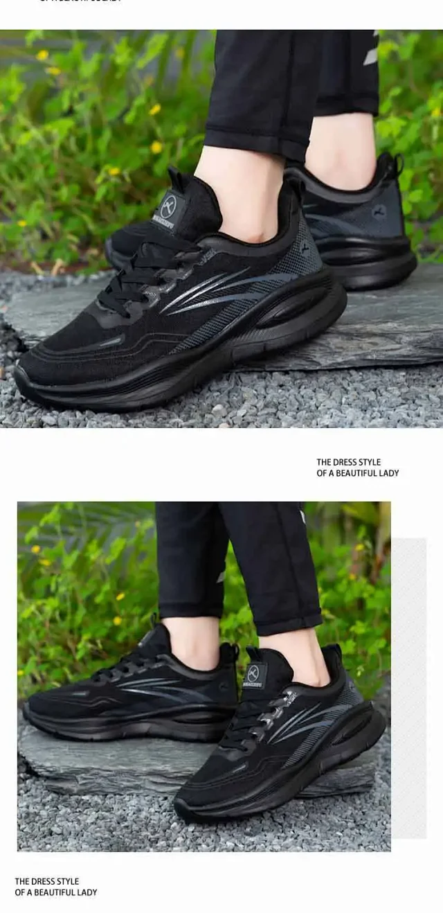 Men's Platform Mesh Casual Runners Slip-Resistant Detail