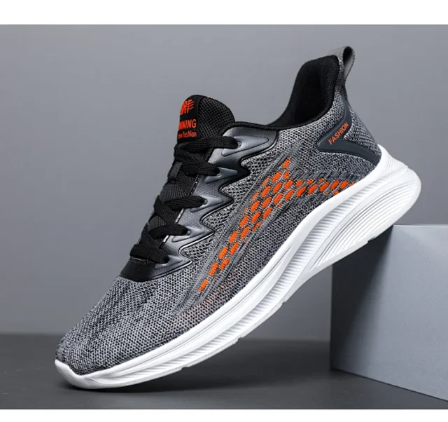 Men's Flyknit Breathable Casual Sneakers Detail