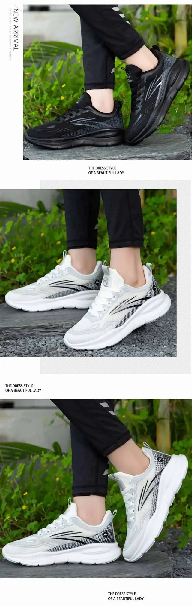 Men's Platform Mesh Casual Runners Slip-Resistant Detail