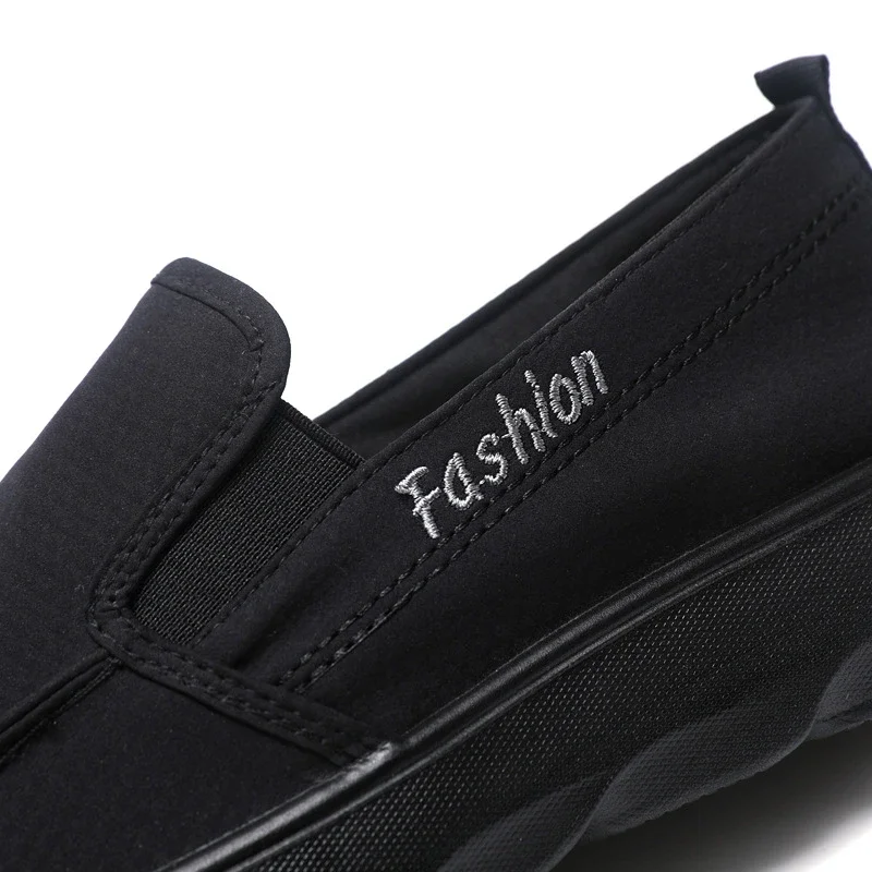 Summer Men's Beijing Cloth Driving Slip-ons
