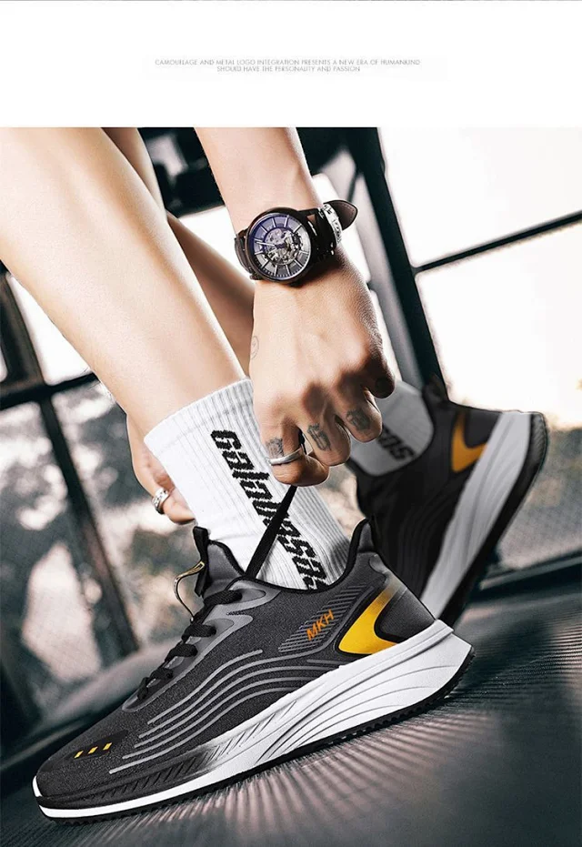 SS25 Men's Breathable Mesh Running Shoes Detail