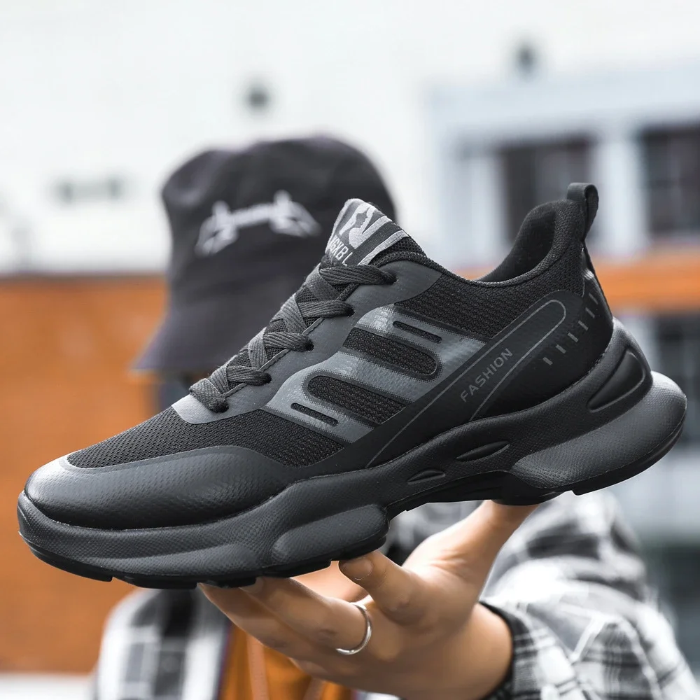 New Men's Thick-Soled Breathable Running Sneakers