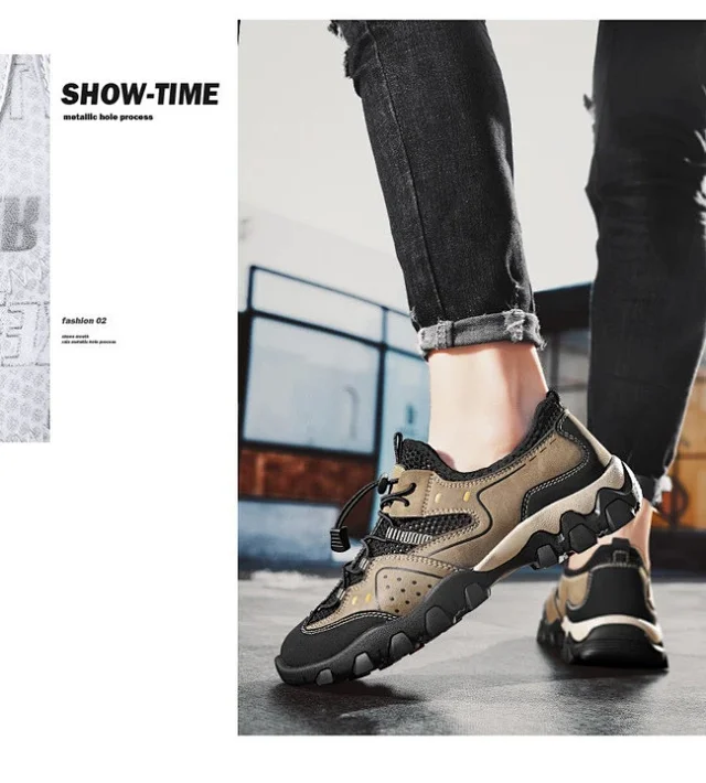 Men's Stitched Outdoor Web Shoes Summer 2025 Detail